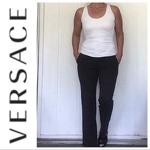 VERSACE SPORT BLACK BRUSHED COTTON CHINOS PANTS EOMENS SIZE 30